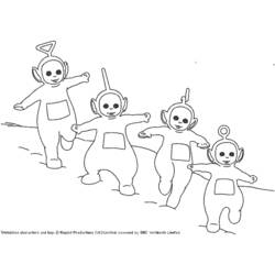 Dibujo para colorear: Teletubbies (Dibujos Animados y Series Animadas) #49764 - Dibujos para Colorear e Imprimir Gratis