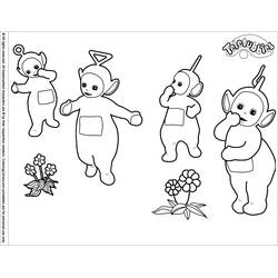 Dibujo para colorear: Teletubbies (Dibujos Animados y Series Animadas) #49775 - Dibujos para Colorear e Imprimir Gratis