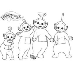 Dibujo para colorear: Teletubbies (Dibujos Animados y Series Animadas) #49776 - Dibujos para Colorear e Imprimir Gratis