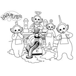 Dibujo para colorear: Teletubbies (Dibujos Animados y Series Animadas) #49785 - Dibujos para Colorear e Imprimir Gratis