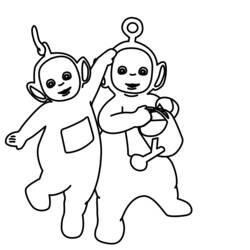 Dibujo para colorear: Teletubbies (Dibujos Animados y Series Animadas) #49799 - Dibujos para Colorear e Imprimir Gratis
