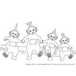 Dibujo para colorear: Teletubbies (Dibujos Animados y Series Animadas) #49809 - Dibujos para Colorear e Imprimir Gratis
