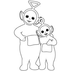 Dibujo para colorear: Teletubbies (Dibujos Animados y Series Animadas) #49883 - Dibujos para Colorear e Imprimir Gratis