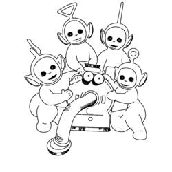 Dibujo para colorear: Teletubbies (Dibujos Animados y Series Animadas) #49891 - Dibujos para Colorear e Imprimir Gratis