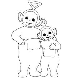 Dibujo para colorear: Teletubbies (Dibujos Animados y Series Animadas) #49923 - Dibujos para Colorear e Imprimir Gratis