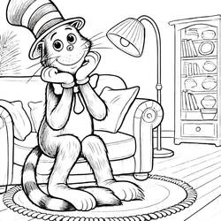 Dibujo para colorear: The Cat in the Hat (Dibujos Animados y Series Animadas) #220486 - Dibujos para Colorear e Imprimir Gratis