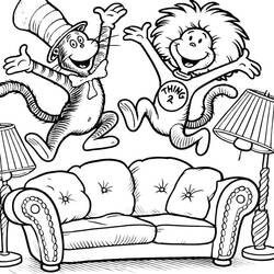 Dibujo para colorear: The Cat in the Hat (Dibujos Animados y Series Animadas) #220487 - Dibujos para Colorear e Imprimir Gratis