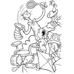 Dibujo para colorear: The Cat in the Hat (Dibujos Animados y Series Animadas) #220503 - Dibujos para Colorear e Imprimir Gratis