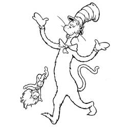 Dibujo para colorear: The Cat in the Hat (Dibujos Animados y Series Animadas) #220505 - Dibujos para Colorear e Imprimir Gratis