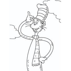 Dibujo para colorear: The Cat in the Hat (Dibujos Animados y Series Animadas) #220512 - Dibujos para Colorear e Imprimir Gratis