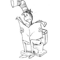 Dibujo para colorear: The Cat in the Hat (Dibujos Animados y Series Animadas) #220519 - Dibujos para Colorear e Imprimir Gratis
