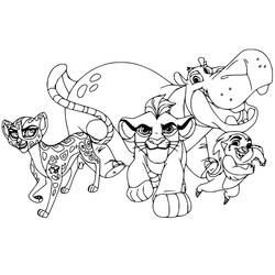 Dibujo para colorear: The Lion Guard (Dibujos Animados y Series Animadas) #197306 - Dibujos para Colorear e Imprimir Gratis
