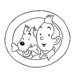 Dibujo para colorear: Tintin (Dibujos Animados y Series Animadas) #25709 - Dibujos para Colorear e Imprimir Gratis