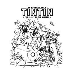 Dibujo para colorear: Tintin (Dibujos Animados y Series Animadas) #25715 - Dibujos para Colorear e Imprimir Gratis
