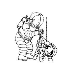 Dibujo para colorear: Tintin (Dibujos Animados y Series Animadas) #25725 - Dibujos para Colorear e Imprimir Gratis