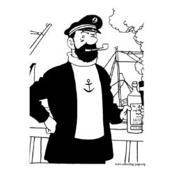 Dibujo para colorear: Tintin (Dibujos Animados y Series Animadas) #25733 - Dibujos para Colorear e Imprimir Gratis