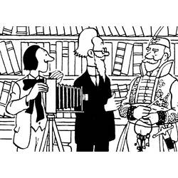 Dibujo para colorear: Tintin (Dibujos Animados y Series Animadas) #25789 - Dibujos para Colorear e Imprimir Gratis