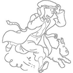 Dibujo para colorear: Tintin (Dibujos Animados y Series Animadas) #25828 - Dibujos para Colorear e Imprimir Gratis