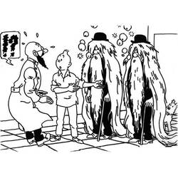 Dibujo para colorear: Tintin (Dibujos Animados y Series Animadas) #25841 - Dibujos para Colorear e Imprimir Gratis