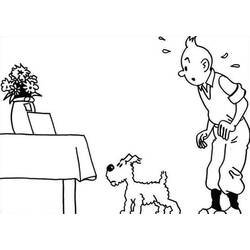 Dibujo para colorear: Tintin (Dibujos Animados y Series Animadas) #25852 - Dibujos para Colorear e Imprimir Gratis