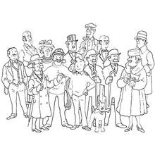 Dibujos para colorear: Tintin - Dibujos para Colorear e Imprimir Gratis