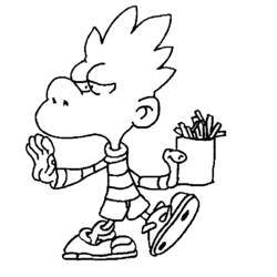 Dibujo para colorear: Titeuf (Dibujos Animados y Series Animadas) #33745 - Dibujos para Colorear e Imprimir Gratis