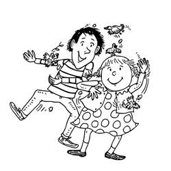 Dibujo para colorear: Tom-Tom y Nana (Dibujos Animados y Series Animadas) #211336 - Dibujos para Colorear e Imprimir Gratis
