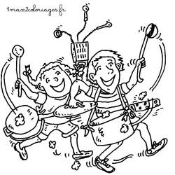 Dibujo para colorear: Tom-Tom y Nana (Dibujos Animados y Series Animadas) #211339 - Dibujos para Colorear e Imprimir Gratis