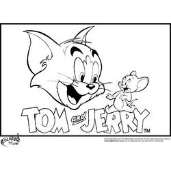 Dibujo para colorear: Tom y Jerry (Dibujos Animados y Series Animadas) #24180 - Dibujos para Colorear e Imprimir Gratis