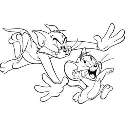 Dibujo para colorear: Tom y Jerry (Dibujos Animados y Series Animadas) #24199 - Dibujos para Colorear e Imprimir Gratis