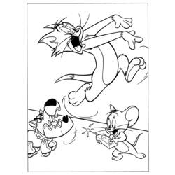 Dibujo para colorear: Tom y Jerry (Dibujos Animados y Series Animadas) #24211 - Dibujos para Colorear e Imprimir Gratis