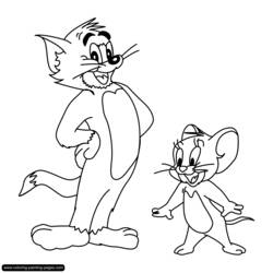 Dibujo para colorear: Tom y Jerry (Dibujos Animados y Series Animadas) #24273 - Dibujos para Colorear e Imprimir Gratis