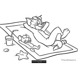 Dibujo para colorear: Tom y Jerry (Dibujos Animados y Series Animadas) #24287 - Dibujos para Colorear e Imprimir Gratis