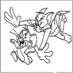 Dibujo para colorear: Tom y Jerry (Dibujos Animados y Series Animadas) #24297 - Dibujos para Colorear e Imprimir Gratis