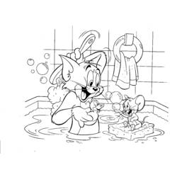 Dibujo para colorear: Tom y Jerry (Dibujos Animados y Series Animadas) #24301 - Dibujos para Colorear e Imprimir Gratis