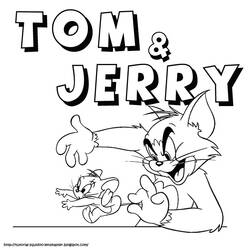 Dibujo para colorear: Tom y Jerry (Dibujos Animados y Series Animadas) #24328 - Dibujos para Colorear e Imprimir Gratis