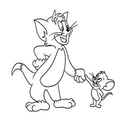 Dibujo para colorear: Tom y Jerry (Dibujos Animados y Series Animadas) #24340 - Dibujos para Colorear e Imprimir Gratis