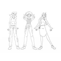 Dibujo para colorear: Totally Spies (Dibujos Animados y Series Animadas) #194955 - Dibujos para Colorear e Imprimir Gratis