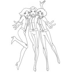 Dibujo para colorear: Totally Spies (Dibujos Animados y Series Animadas) #194966 - Dibujos para Colorear e Imprimir Gratis