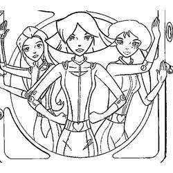 Dibujo para colorear: Totally Spies (Dibujos Animados y Series Animadas) #29006 - Dibujos para Colorear e Imprimir Gratis