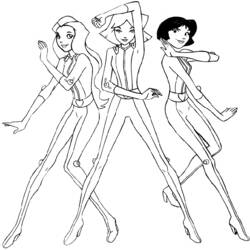 Dibujo para colorear: Totally Spies (Dibujos Animados y Series Animadas) #29009 - Dibujos para Colorear e Imprimir Gratis