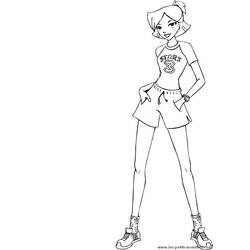 Dibujo para colorear: Totally Spies (Dibujos Animados y Series Animadas) #29032 - Dibujos para Colorear e Imprimir Gratis