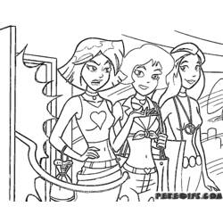 Dibujo para colorear: Totally Spies (Dibujos Animados y Series Animadas) #29046 - Dibujos para Colorear e Imprimir Gratis