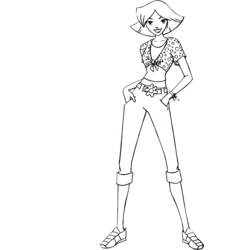 Dibujo para colorear: Totally Spies (Dibujos Animados y Series Animadas) #29073 - Dibujos para Colorear e Imprimir Gratis
