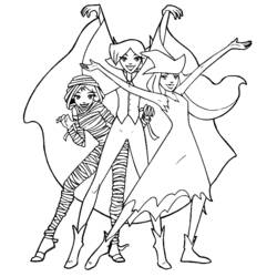 Dibujo para colorear: Totally Spies (Dibujos Animados y Series Animadas) #29077 - Dibujos para Colorear e Imprimir Gratis