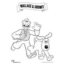 Dibujos para colorear: Wallace y Gromit - Dibujos para Colorear e Imprimir Gratis