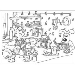 Dibujo para colorear: Wallace y Gromit (Dibujos Animados y Series Animadas) #203627 - Dibujos para Colorear e Imprimir Gratis