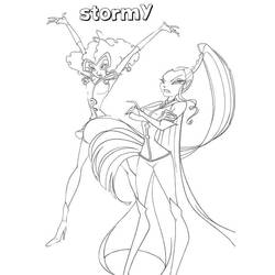 Dibujo para colorear: Winx (Dibujos Animados y Series Animadas) #180535 - Dibujos para Colorear e Imprimir Gratis