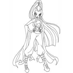 Dibujo para colorear: Winx (Dibujos Animados y Series Animadas) #180536 - Dibujos para Colorear e Imprimir Gratis