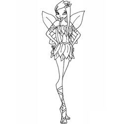 Dibujo para colorear: Winx (Dibujos Animados y Series Animadas) #180537 - Dibujos para Colorear e Imprimir Gratis